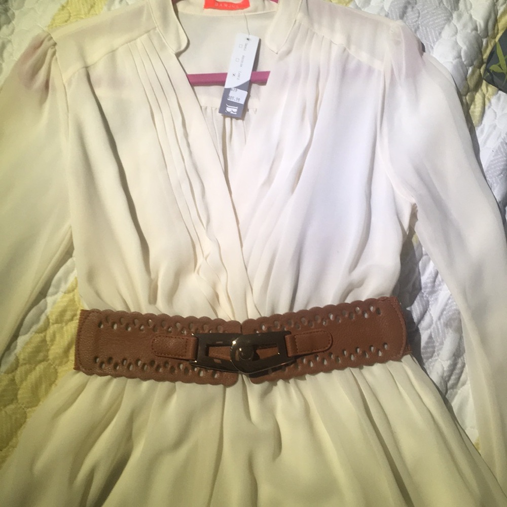 Dress soft white or beige